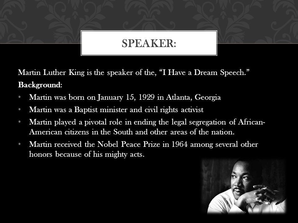 Martin luther king i have a dream ethos logos and pathos